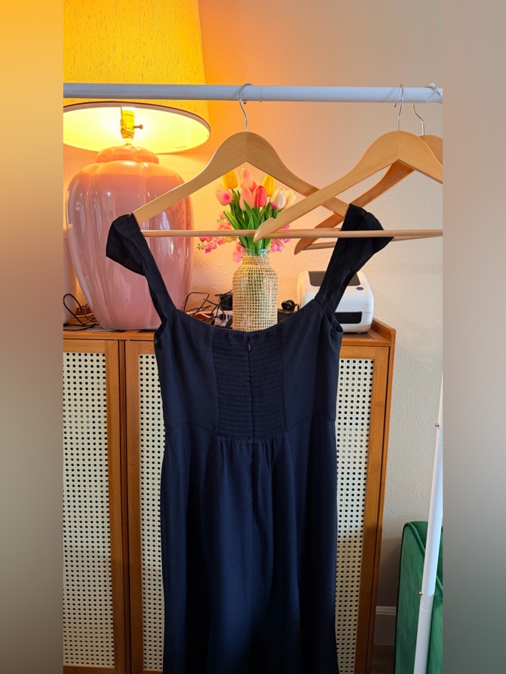 Reformation Bryson Dress In Black, brand new without tags, never worn, no flaws. - Picture 10 of 12